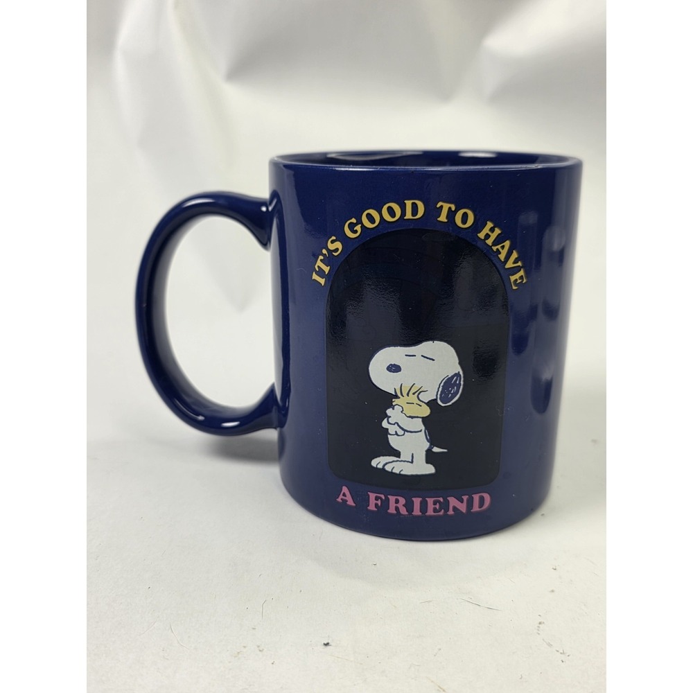 Peanuts Worldwide Snoopy It's Good To Have A Friend 21 Oz. Blue Mug